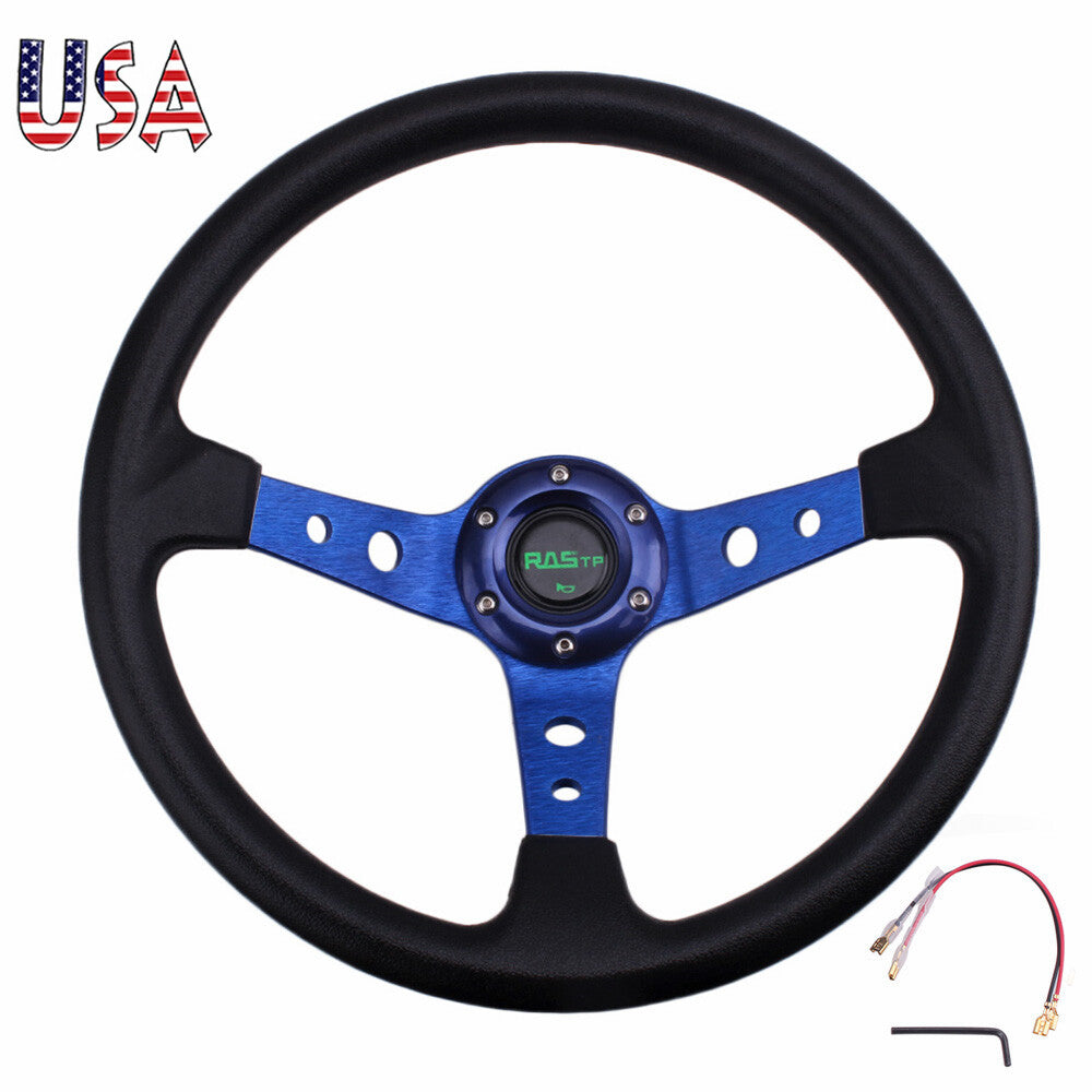 Blue US STOCK for Golf Cart Steering Wheel for Yamaha EZGO Club Car