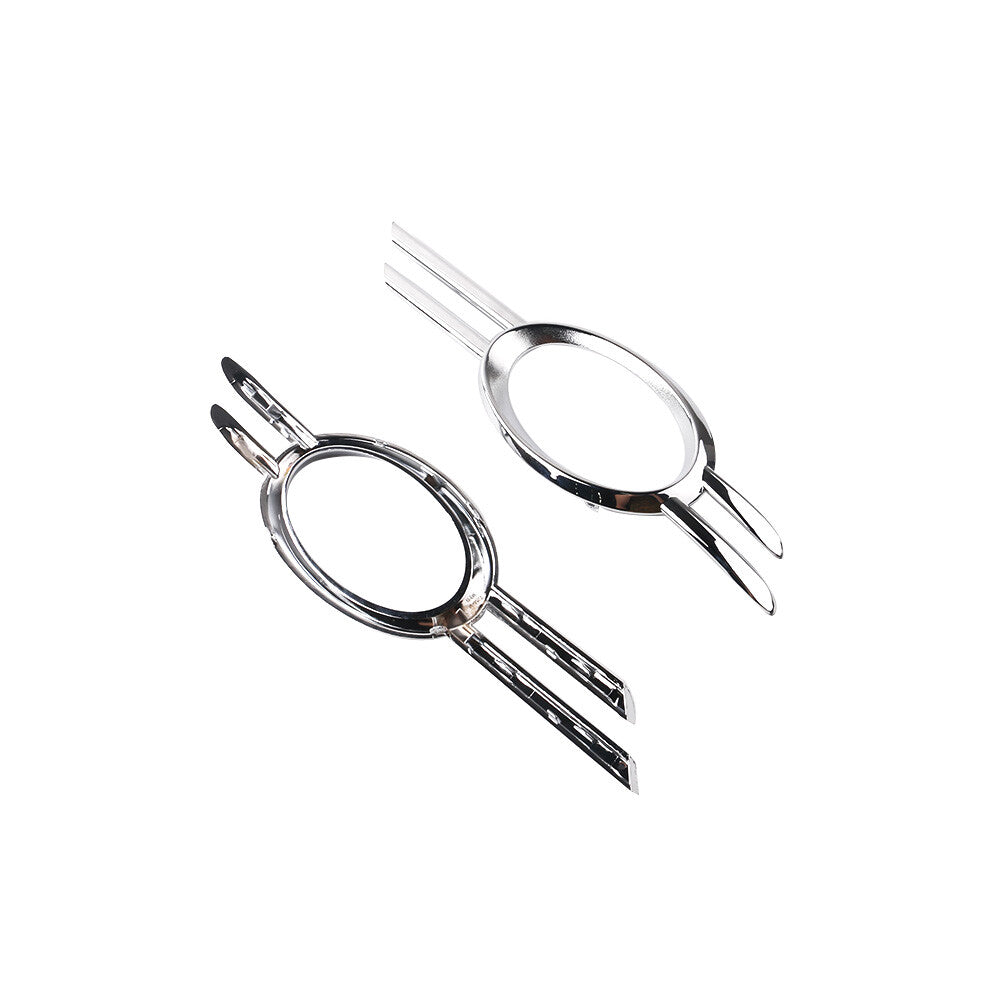 Front Fog Light Grille Chrome Trim Cover Set for 2007-09 for Mercedes E-Class W211