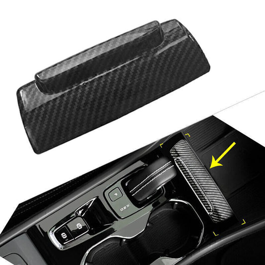 Inner Central Ashtray Panel Cover Trim ABS Carbon Fiber for Volvo XC40 2018-2020