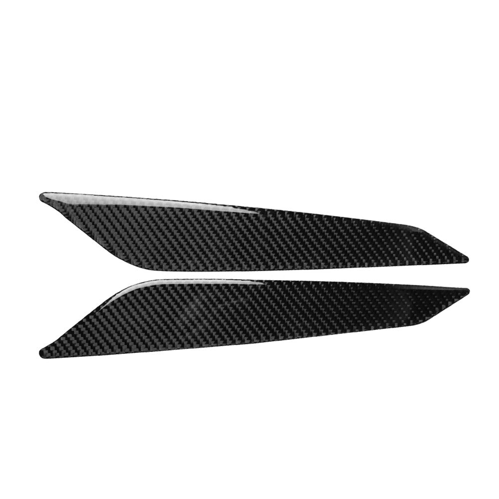 2Pcs Gear Shift Side Trim Cover Decor Carbon Fiber for Audi for A4 B9 S4 2017-2019