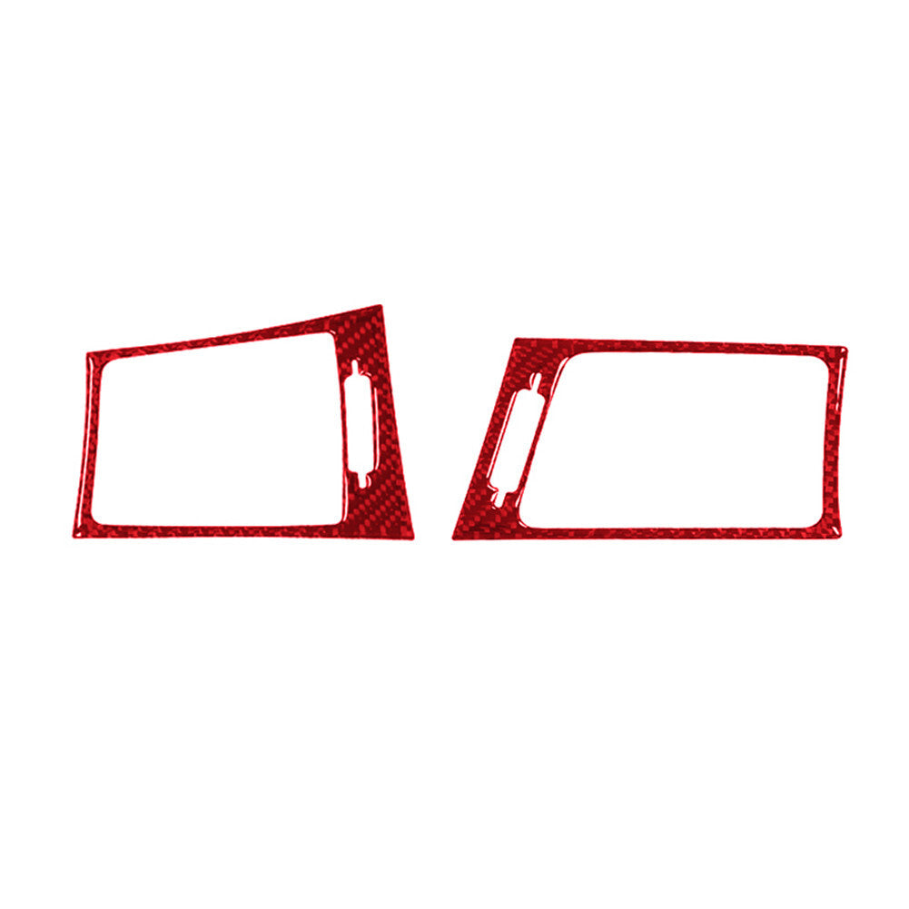 Red Carbon Fiber Air Conditioning Vent Trim for BMW X3 F25 X4 F26 2011-17