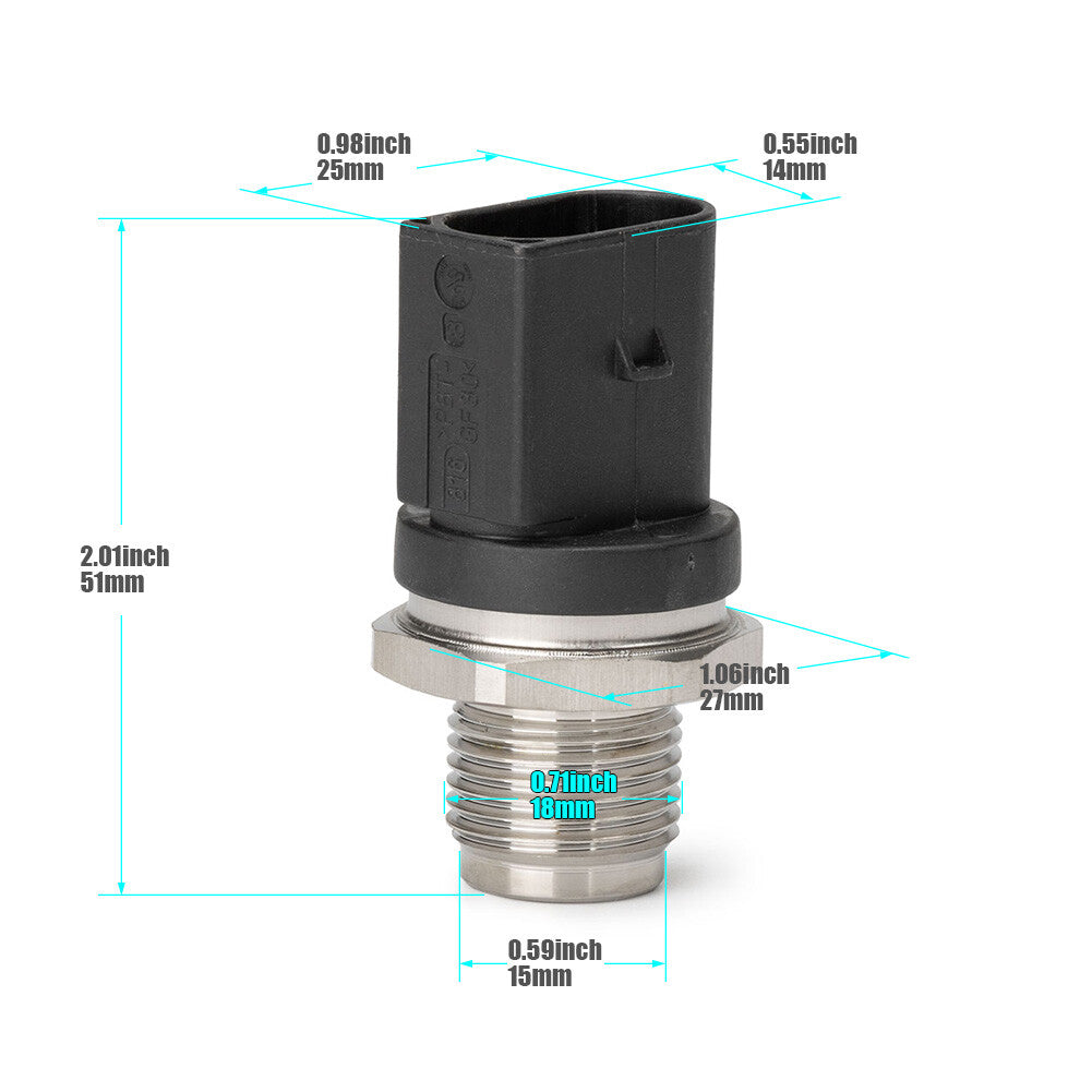 Fuel pressure sensor 0281002842, suitable for Mercedes-Benz W251, E320, ML320, R320, GL320, brand new.