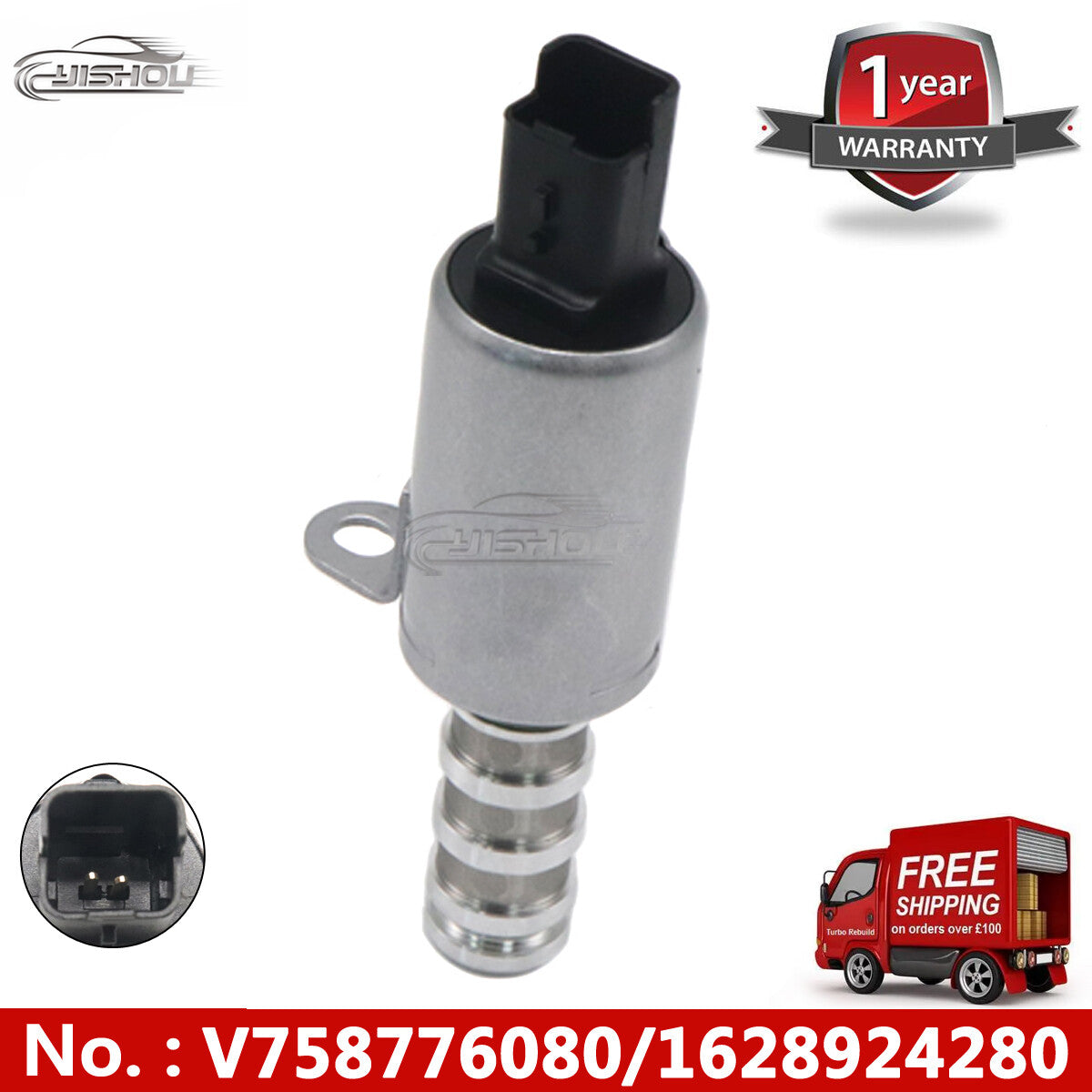 Variable Valve Timing (VVT) Solenoid Valve 1628924280, suitable for Peugeot 1.4 1.6 VTI THP, new.