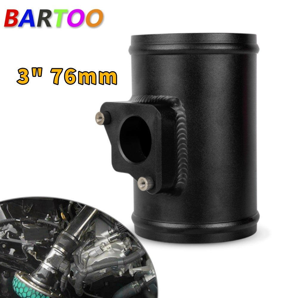 Black 3 76mm Mass Air Flow Sensor Mount Adapter Tube for Mazda for Subaru