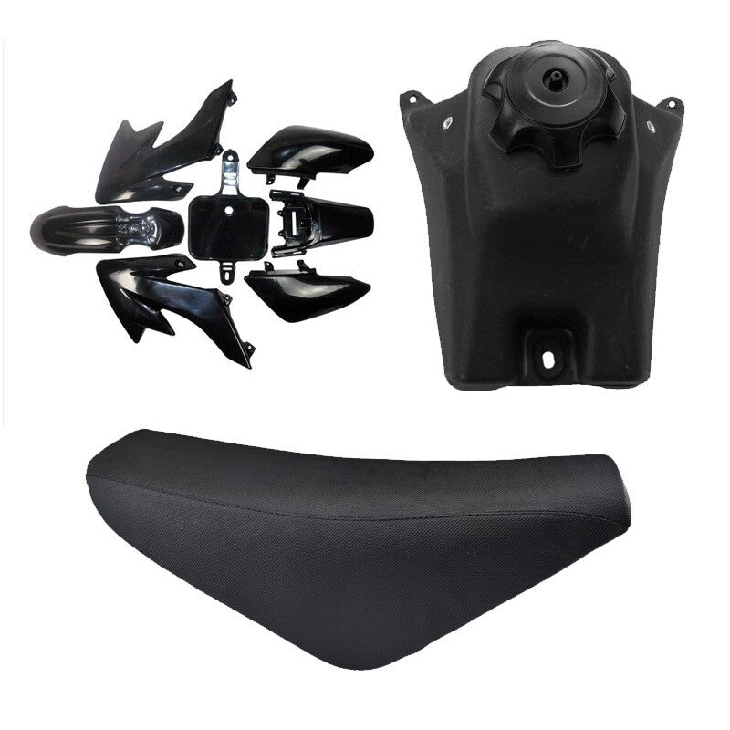 CRF50 Plastic Kit, for Seat , Fuel Tank, 7/8 inch Handlebars for Coolster 110cc 125 Pit Bike