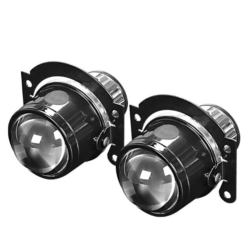 2X Universal 2.5 Fog Lights Bi-Xenon Projector Lens Car Hi/Lo H11 Bulb Retrofit