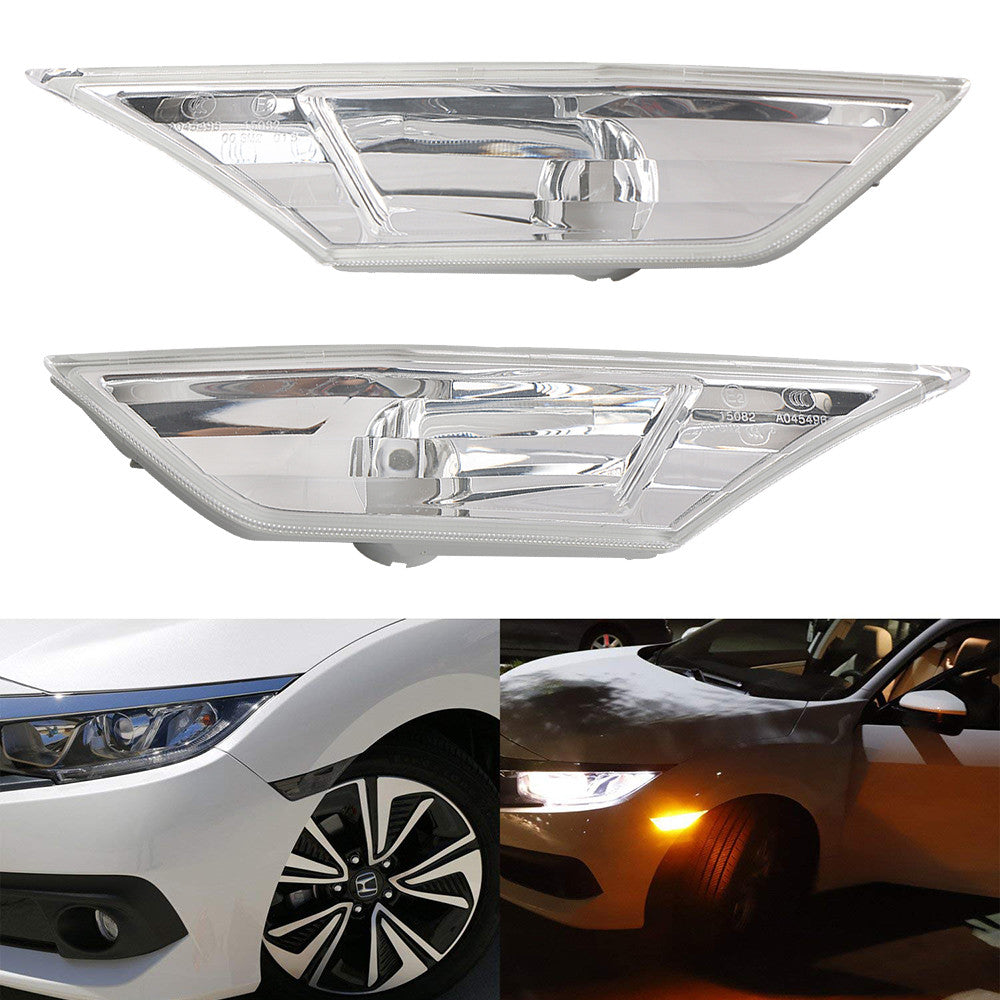 Two turn signal bulbs for Honda for Civic 2Dr/4Dr/Hatchback 2016-18