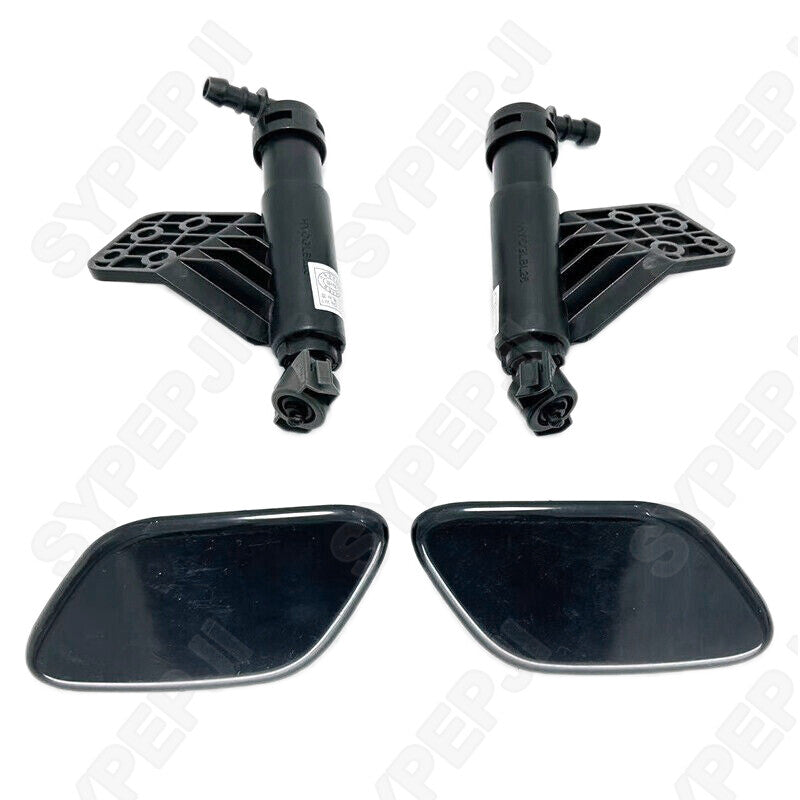 Two-pack of black headlight and washing machine nozzles (right and left) for Kia Sportage 2016-2019