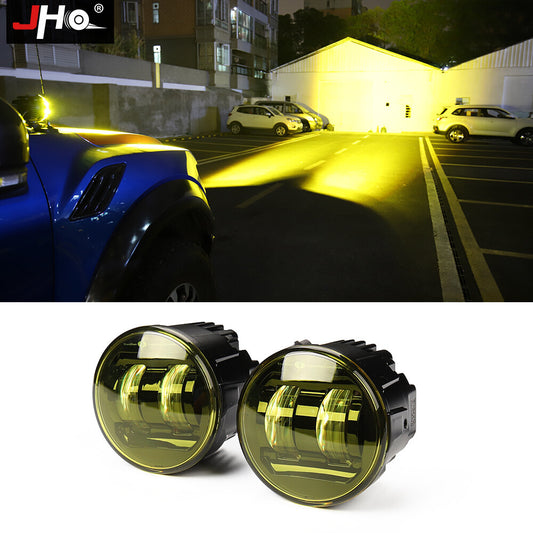 Offroad Circle Driving Beam Spotlights Super Bright With Wiring Harness For F150