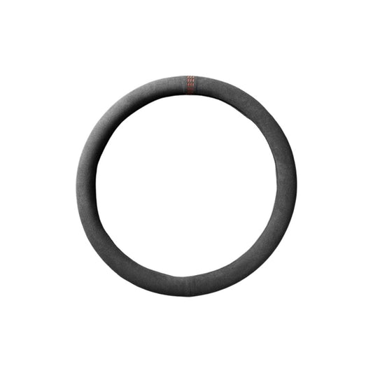 38cm/15in Black Suede Steering Wheel Cover Breathable Sweat absorbing Universal