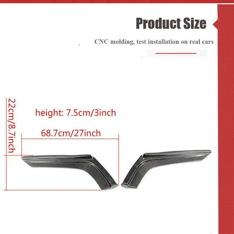 Suitable for BMW F80 M3 F82 F83 M4 2015 - 20 carbon fiber rear bumper side extension angles