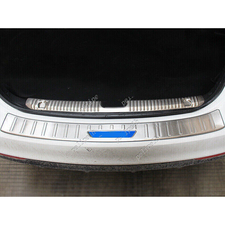 for Kia Forte K3 2014-18 Silver Steel Rear Bumper Protector Guard Sill Plate 2x