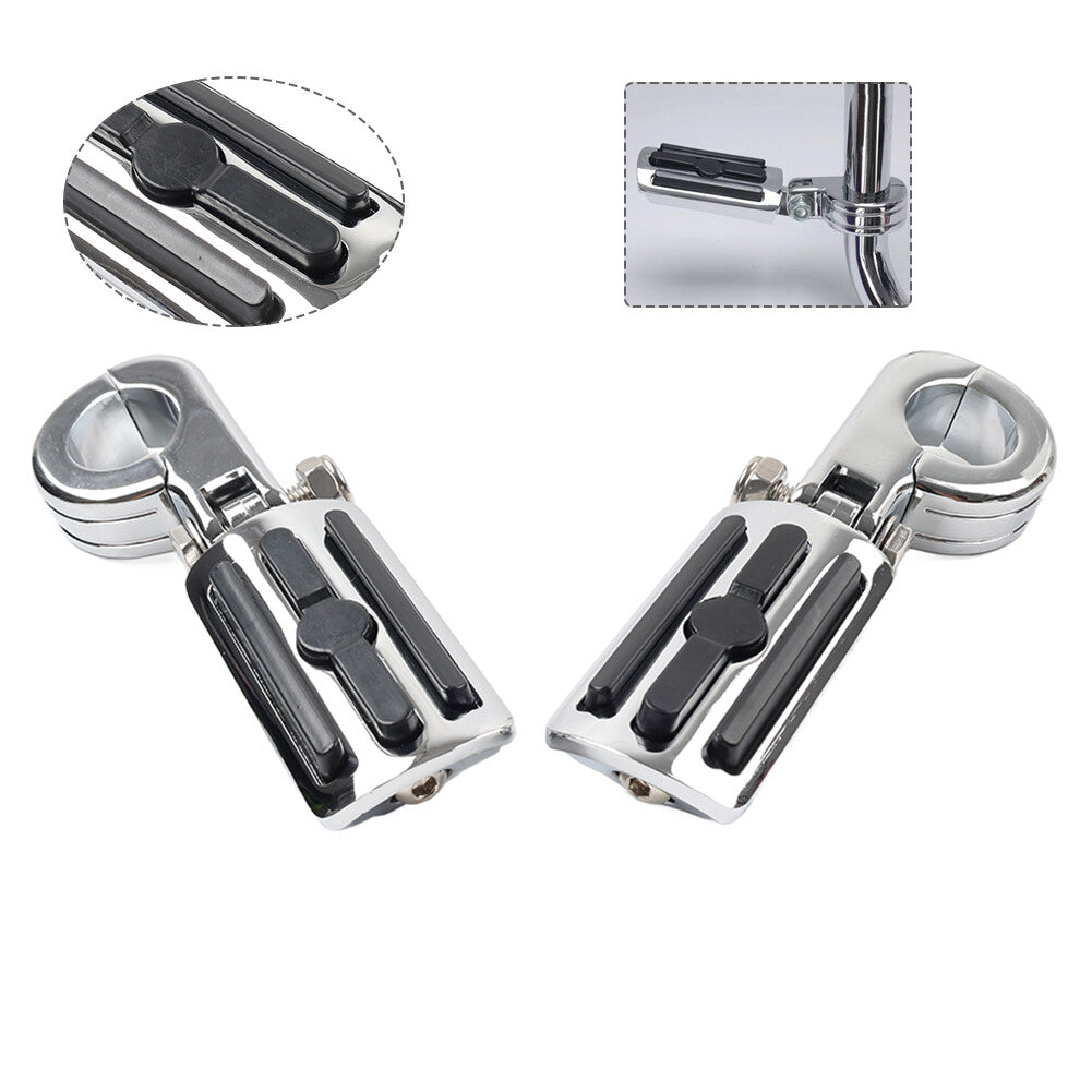 1.25 Highway Engine Guard Foot Pegs Fit for Harley Touring Road King Street Glide