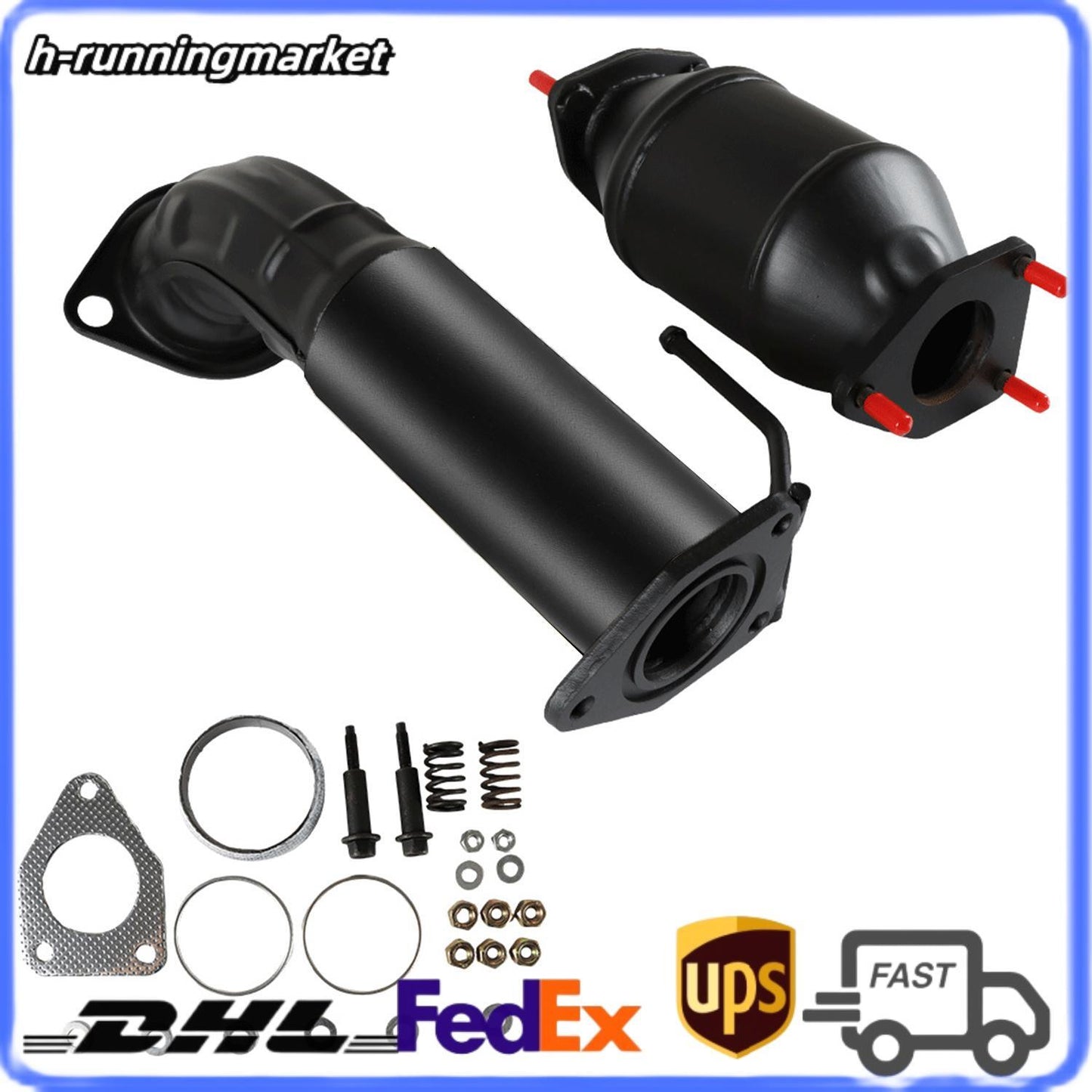 for Honda Accord 2.4L 2008-2012 Flex Pipe  Rear Manifold Catalytic Converter US