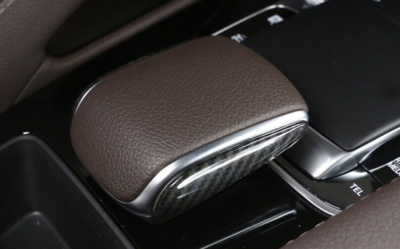 for Benz GLE GLS 20-23 ABS Carbon Fiber Gear Shift Knob Shifter Lever Side Strip