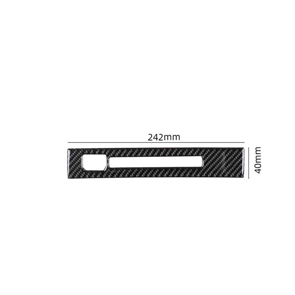 Carbon fiber interior CD player cover decal for Ford F-150 2015 - 2020