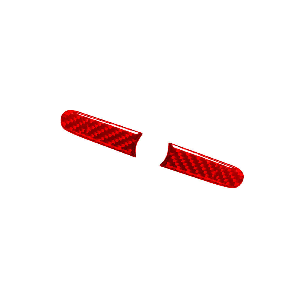 Red Carbon Fiber Rear Console Strip Trim For Silverado/tahoe/ for sierra 07-14 Type B