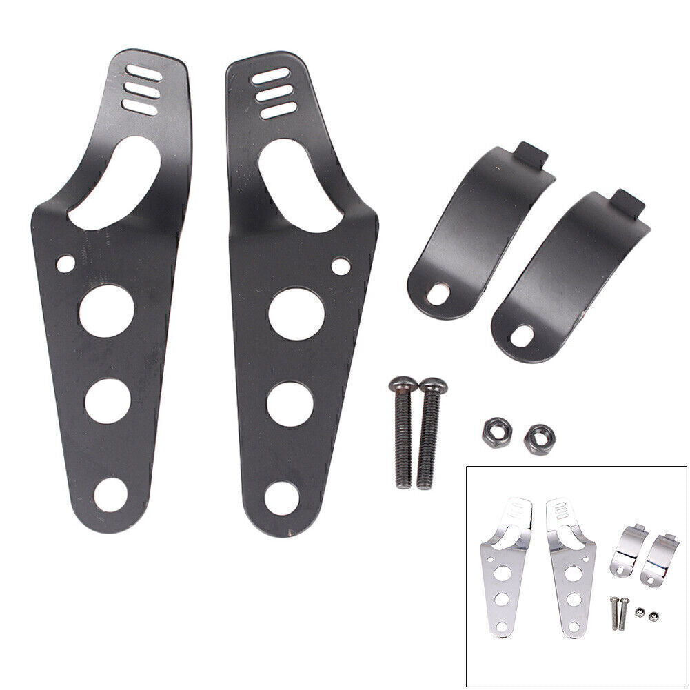 38-43mm Universal Headlight Mount Bracket Fork Ear or for Harley Chopper Cafe Racer