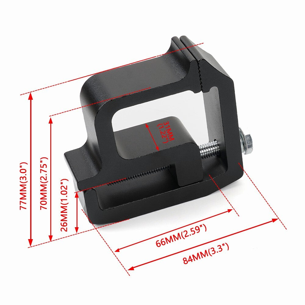 1x Black Aluminum Truck Cap Topper Camper Shell Mounting Clamps Heavy Duty