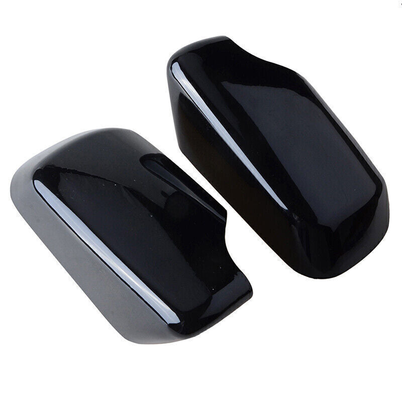 Left+Right Side Mirror Cover Caps for BMW E46 E39 4D 325i 330i 525i 530i 1998-05