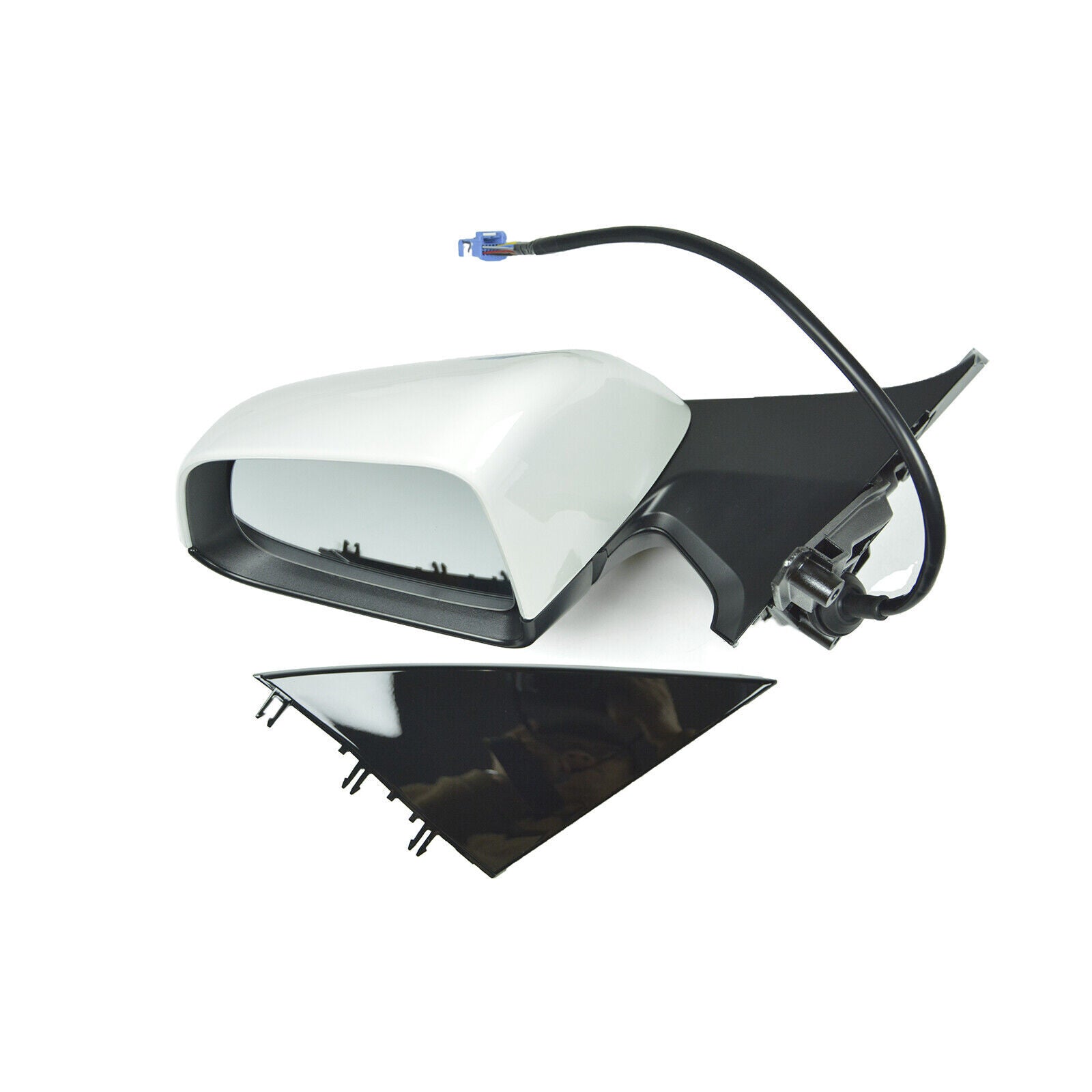 White side mirror on the left driver's side, suitable for Tesla for Model Y 2020 - 2023 1594111-00-C