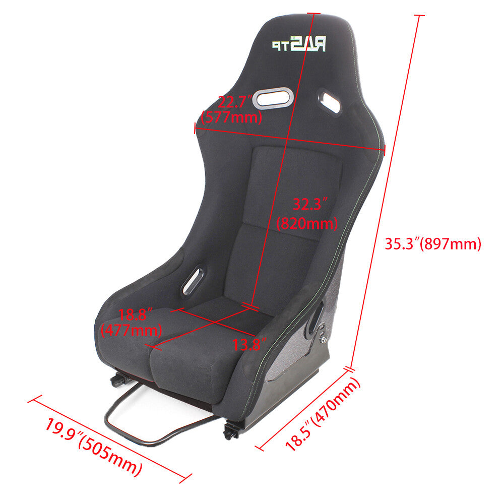 1X New Universal Adjustable Bucket Racing Seats Pearlized Back  Slider Kit
