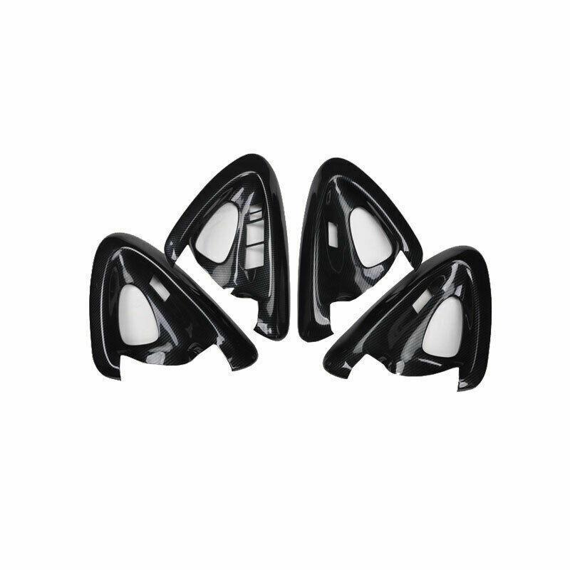 ABS Carbon Fiber Glass Window Lifting Panel Decoration for Toyota RAV4 06-2012