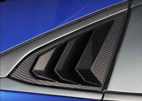 For 2016 2017-2020 for Honda for Civic Carbon Fiber Side Vent Window Scoop Louver Trim