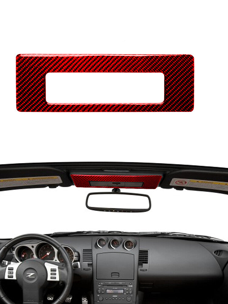 Red 1X Top Reading Light Frame Trim Cover Carbon Fiber for Nissan 350Z 2006-2009