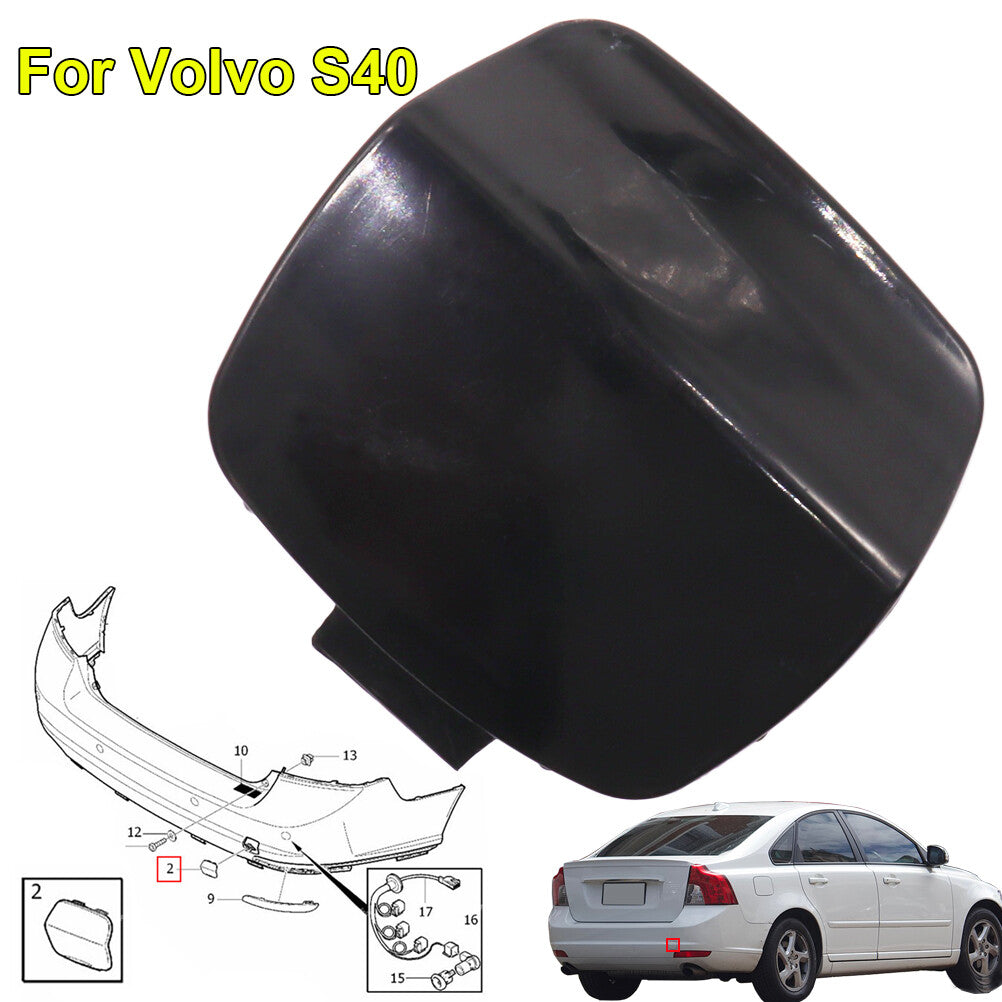 OE# 39886337 Car Rear Bumper Tow Hook Eye Cap Cover for Volvo S40 08-13