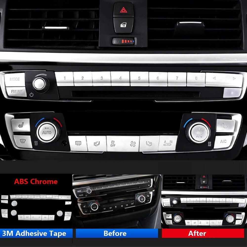 13x for BMW 1 3 4 F20 F30 F34 F32 Car Center Console AC Air CD Switch Cover Trim
