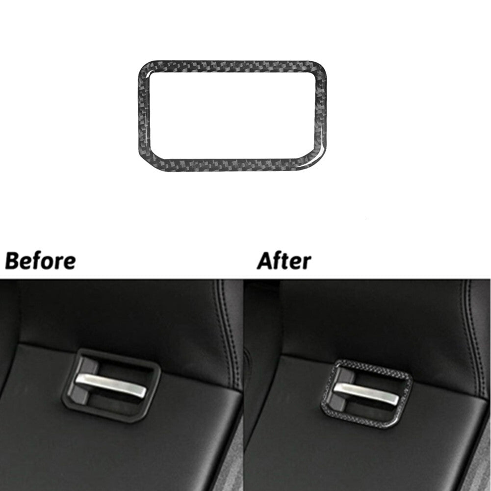 Carbon Fiber Rear Armrest Switch Cover Trim For Land for Range Rover Sport 2014-2017