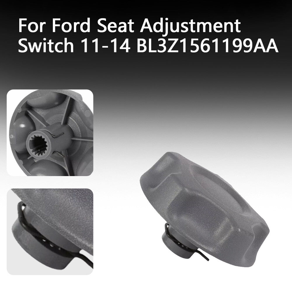 For 2009-2014 for Ford F150 STEEL GRAY Front for Seat Adjustment Control Knob Left/Right