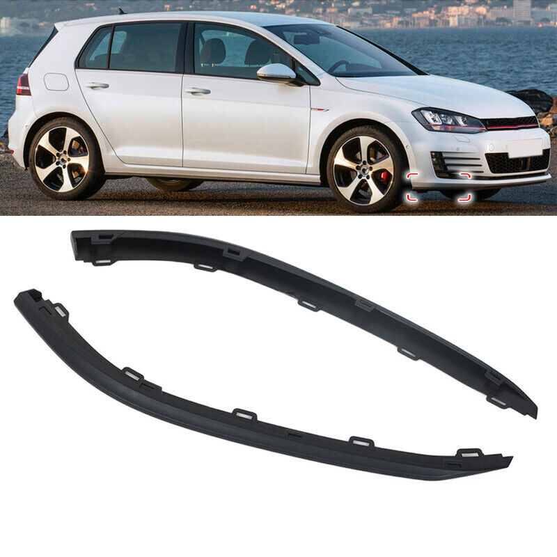 Front Bumper Lip Lower Spoiler Valance Trim Pair for VW for Golf MK7 GTI 2015- 2017