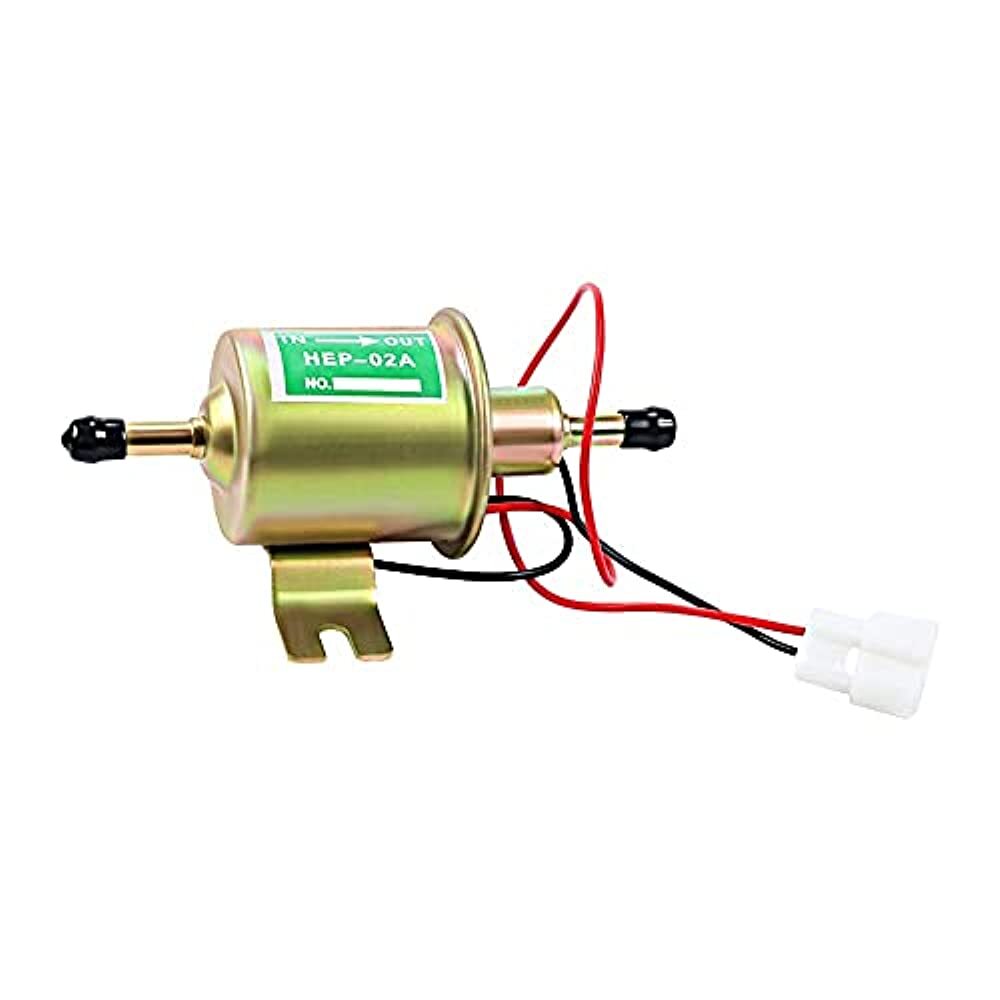 Electric Fuel Pump 12V for Lawn Mower Carburetor Gas Diesel Engine 2.5-4psi