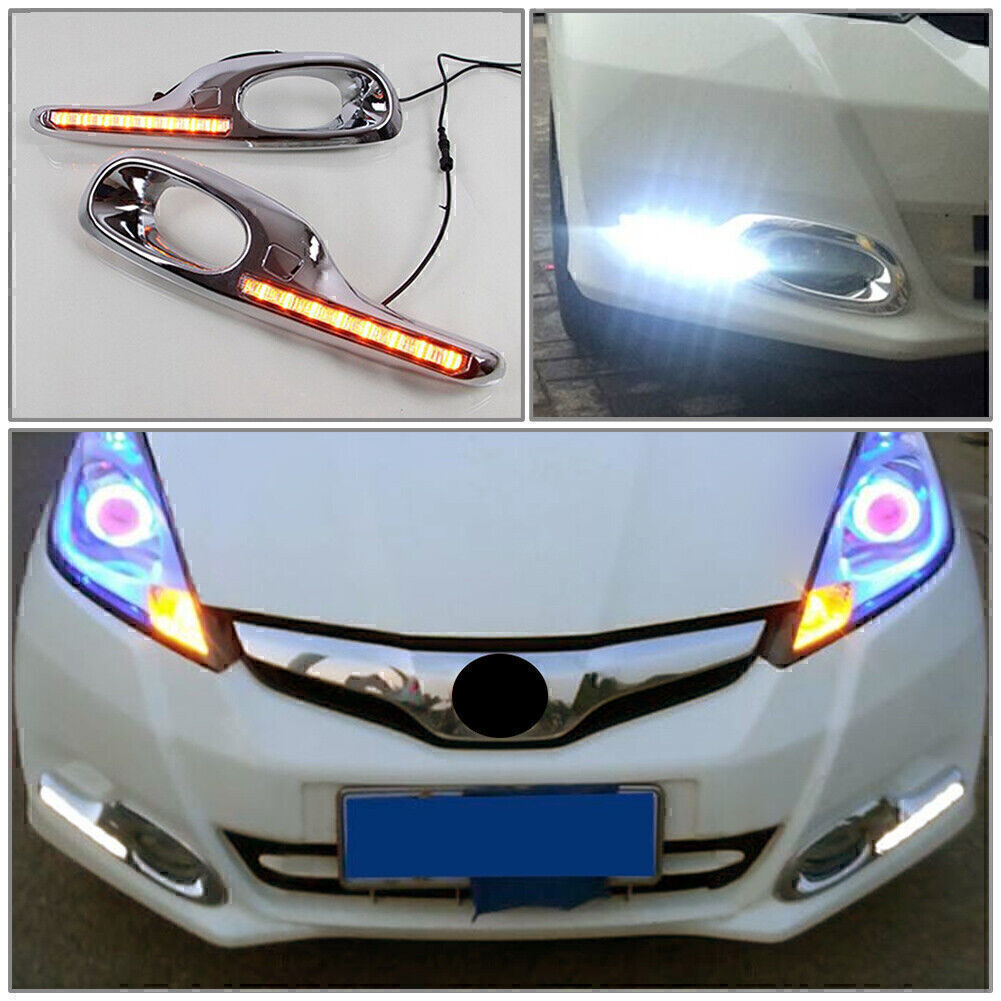 LED Daytime Running Lights DRL for Honda Fit Jazz 2011-2013 2012