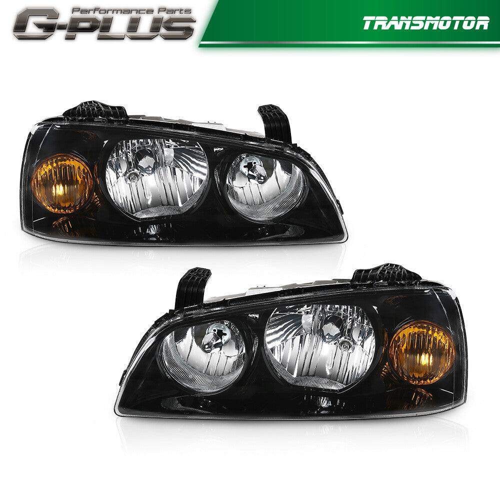 Black is suitable for replacing the headlights of 2004, 2005, and 2006 for Hyundai Elantras. (Left + Right -)