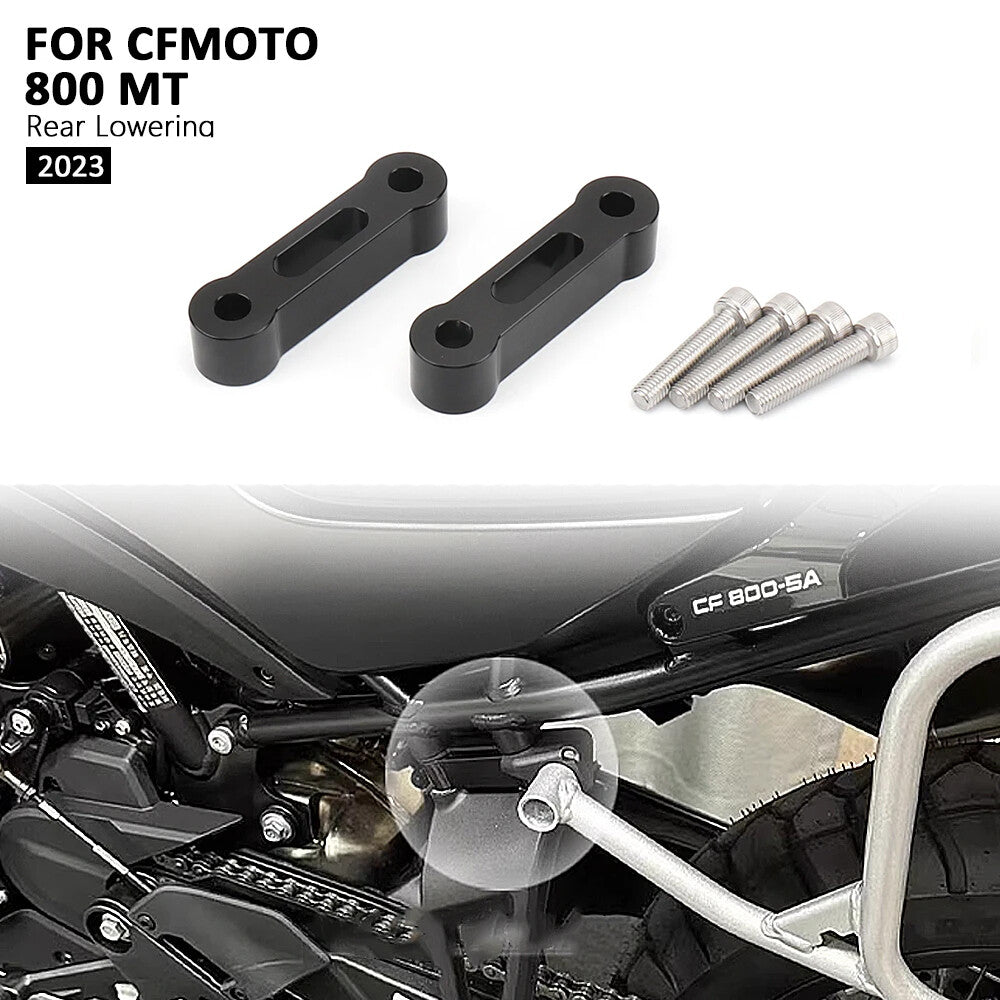 For CFMOTO 800MT Rear Footrests for Seat Passenger Pedals Lowering 20mm Bracket Kits
