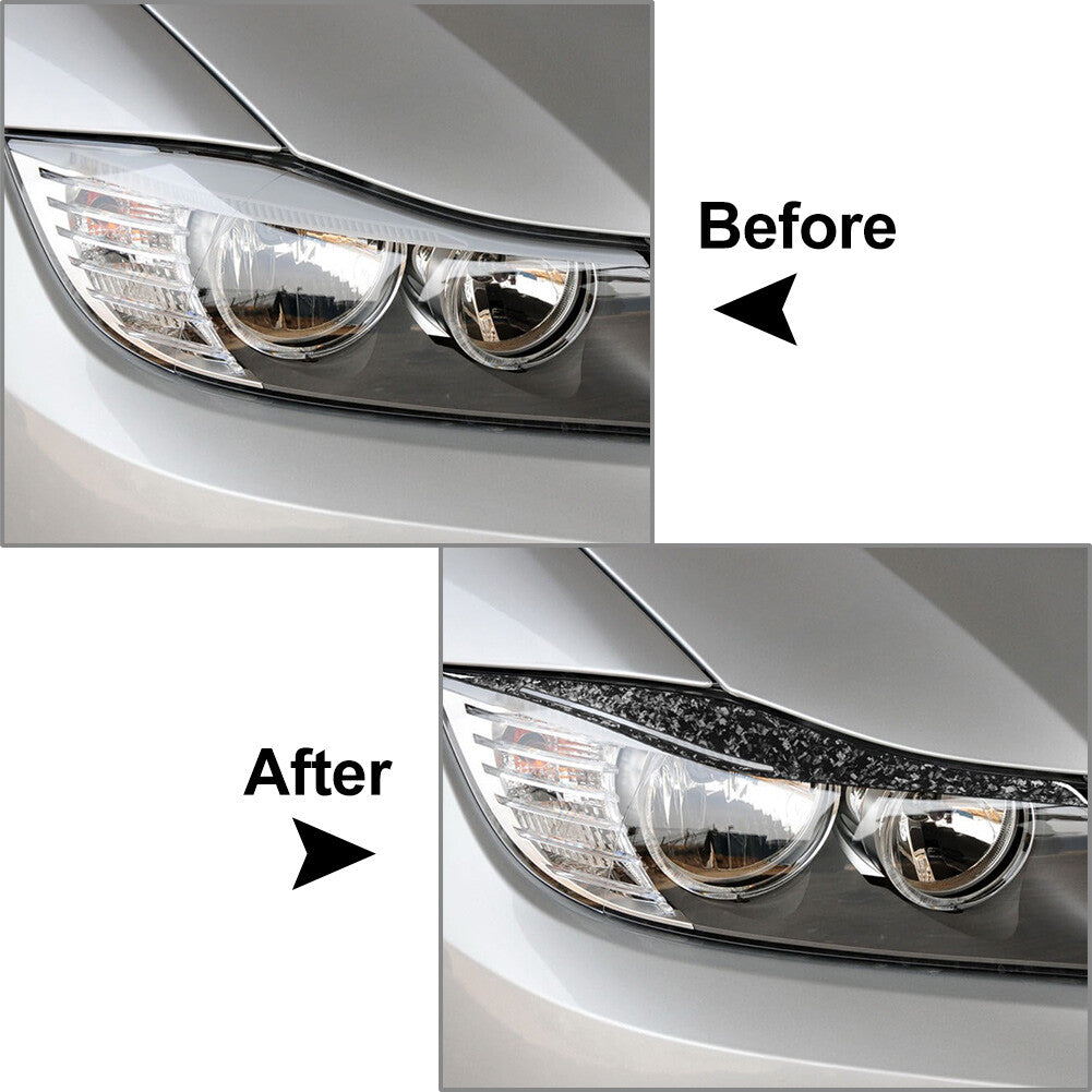 Headlight Eyebrow Eyelid Cover for BMW 3 Series E90 E91 06-11 For M3 E90 08-12