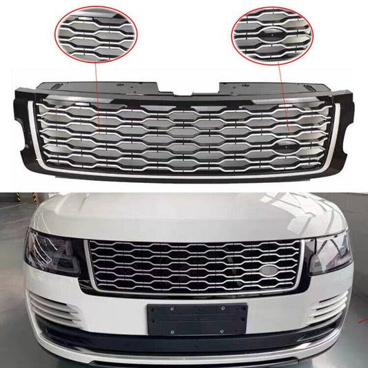Front Grill Bumper Upper Grille for Land Rover for Range Rover L405 2018-2022 Silver