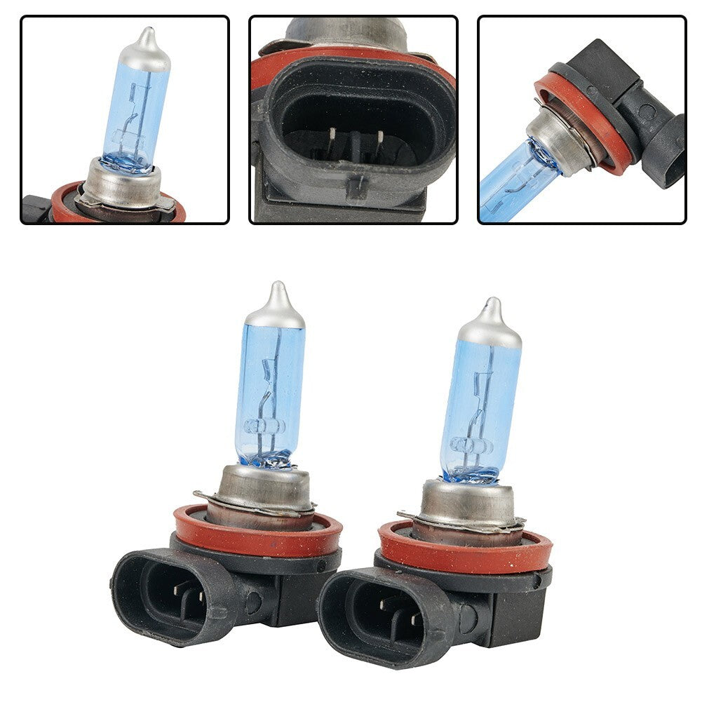 1000LM H11 6000K Xenon Halogen Bulb, White, 100W