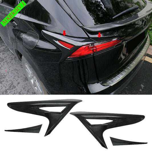 Carbon Fiber Rear Taillight Moulding Trim Cover for LEXUS NX200t 300h 2015-2017
