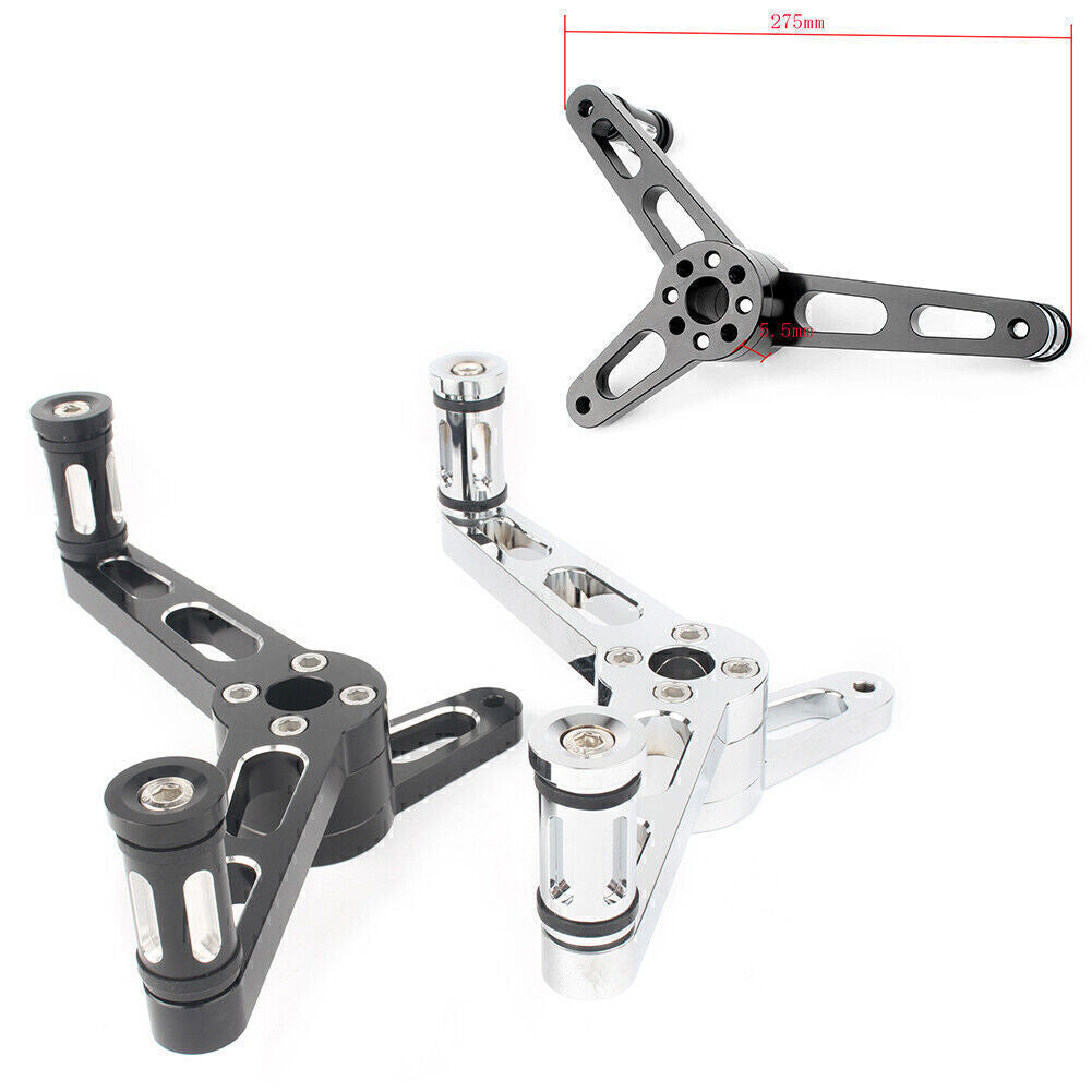 for Harley Sportster 2004-2018dels Black/Silver Motor Heel Toe Shifter Lever