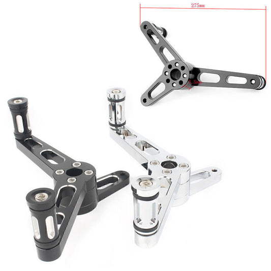 for Harley Sportster 2004-2018dels Black/Silver Motor Heel Toe Shifter Lever