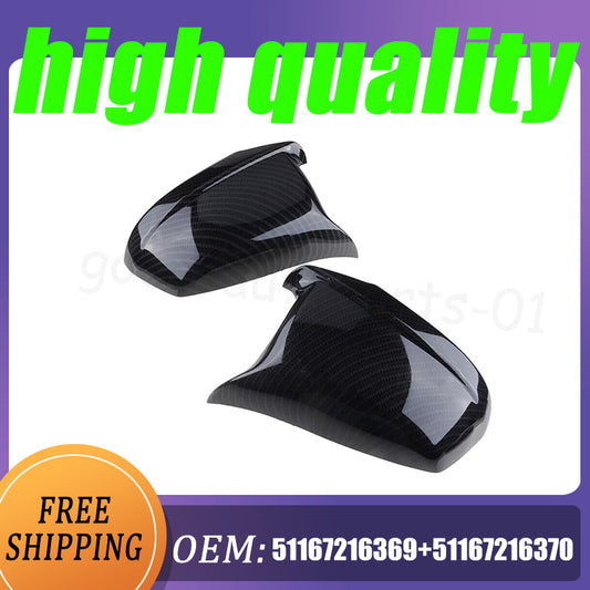 pair of left and right M-style rearview mirror covers for BMW 5 Series F10 F11 10-13