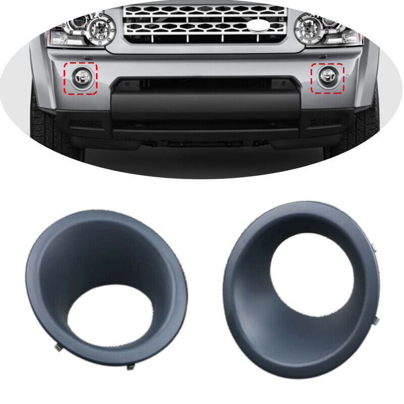2x Front Fog Driving Light Bezel Cover for Land Rover LR4 Discovery 4 2010-2013