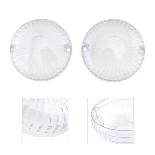 Pair Turn Signal Light Lamp Lens Cover Fit for Yamaha V Star 650 1100 Vmax Clear