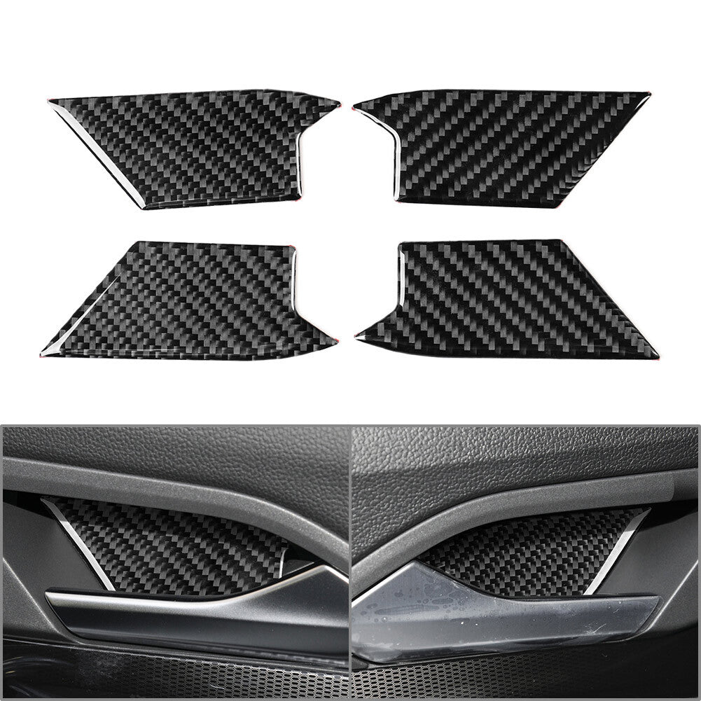 for Volkswagen for Golf 8 MK8 2021-2023 Interior Door Handle Bowl Cover Trim Black
