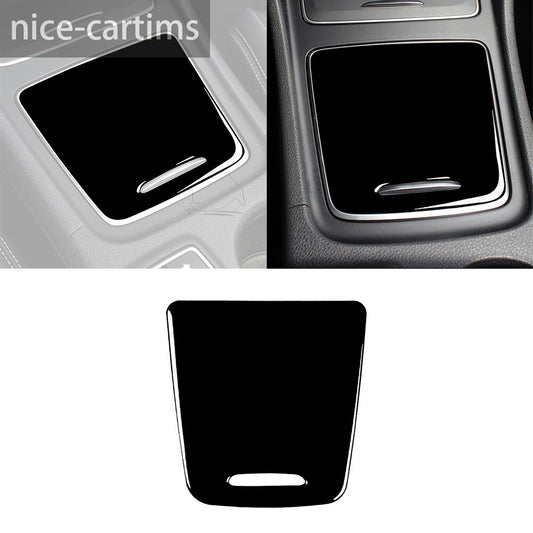 Gloss Black Central Control Storage Box Trim for Benz A GLA CLA Class W176 13-19