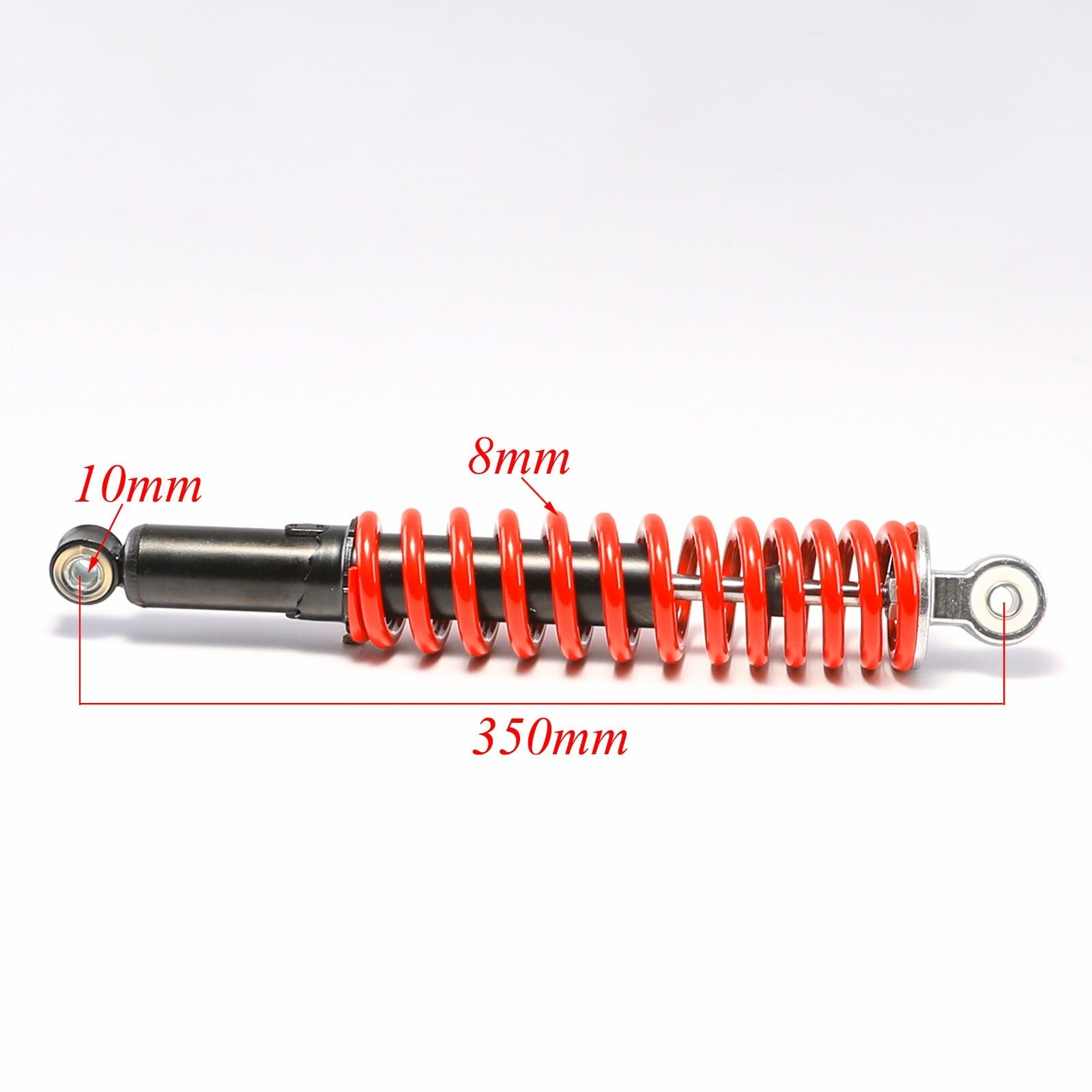 2-Pack 350mm Absober Front Shocks for 110cc and 125cc Pit Cross Bikes, Go-Karts, and ATVs